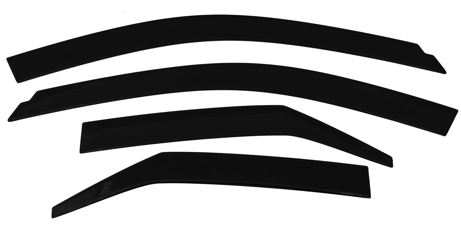 AVS 894025 Ventvisor Deflector; Smoke; Low Profile; Outside Mount; 4 pc.