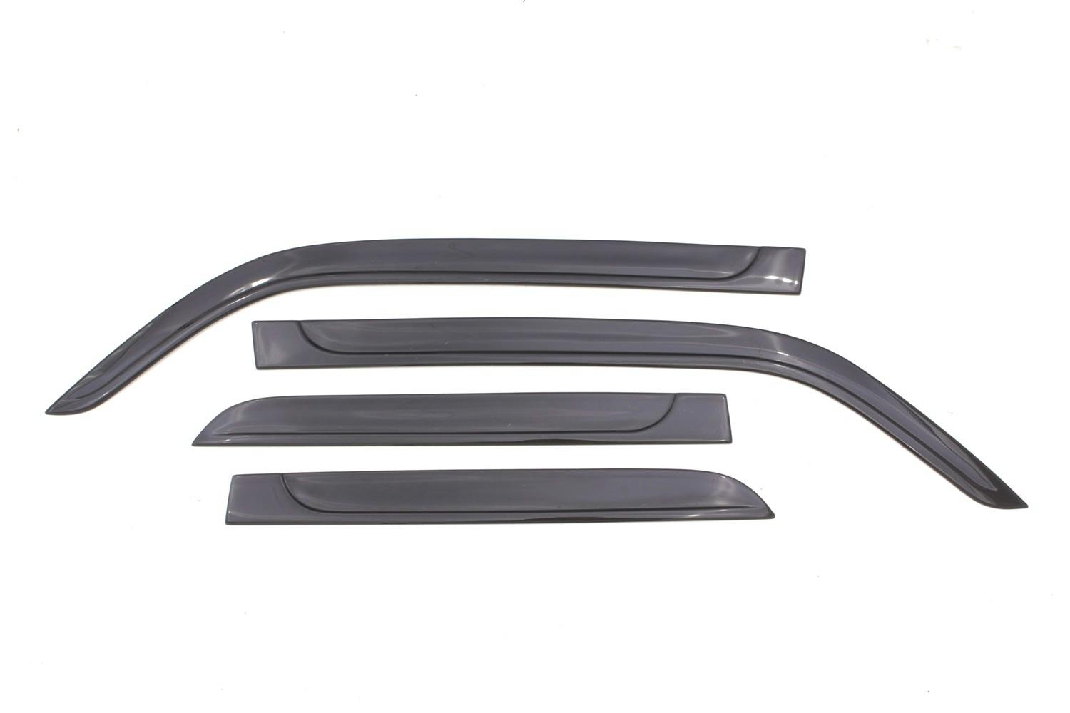 AVS 894027 Ventvisor Deflector; Smoke; Low Profile; Outside Mount; 4 pc.