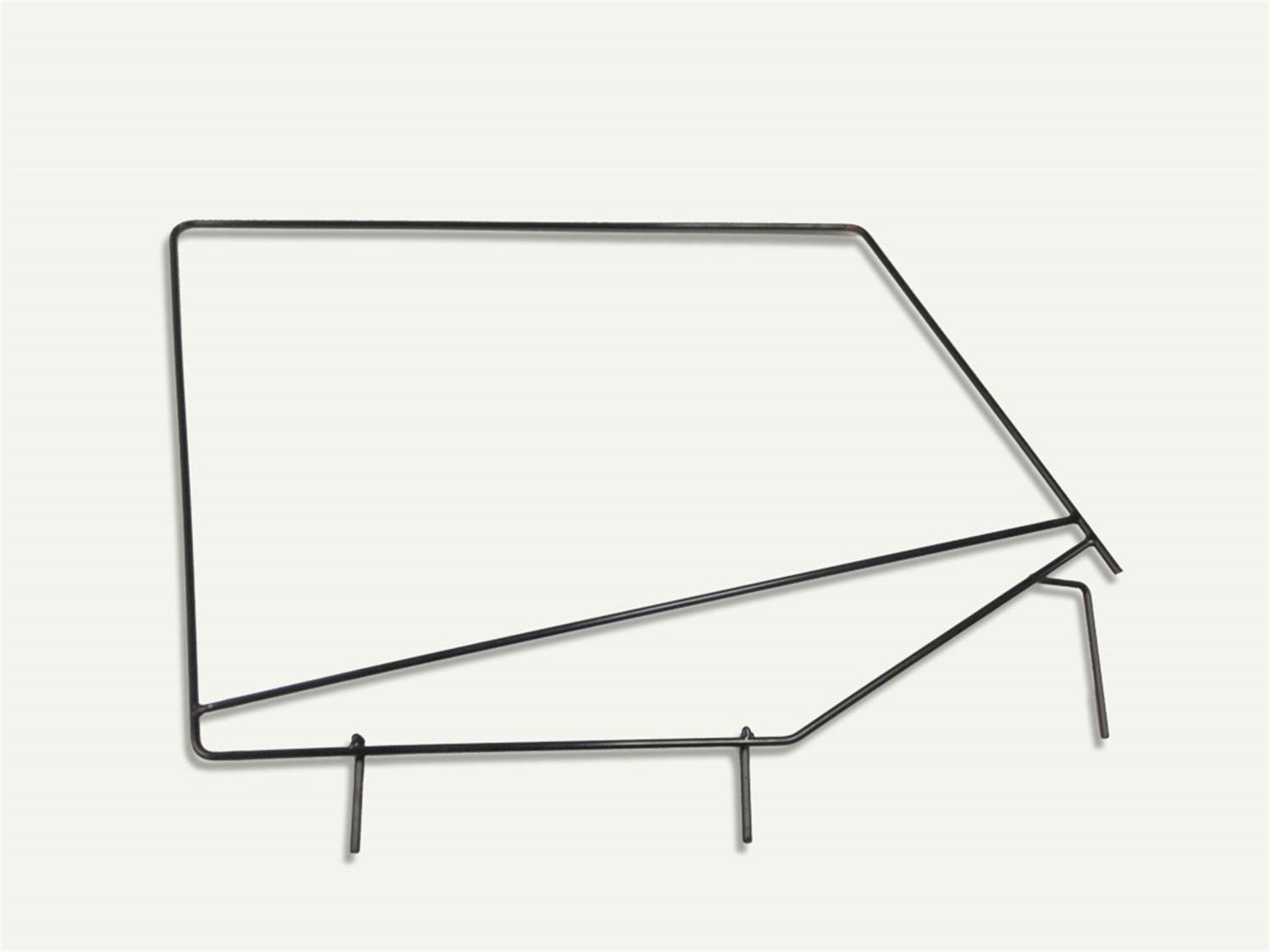 Rampage Products 89699 Window Frame; Black Pair