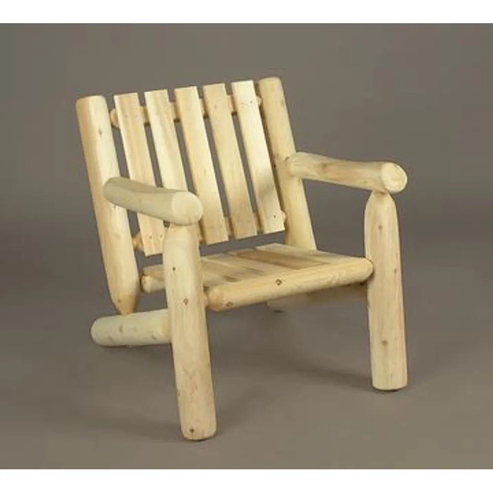 30″ Natural Cedar Log Style Indoor/Outdoor Wooden Arm Chair