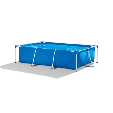 9.8ft x 6.5ft Rectangular Above Ground Pool with Filter Pump for Summer Fun