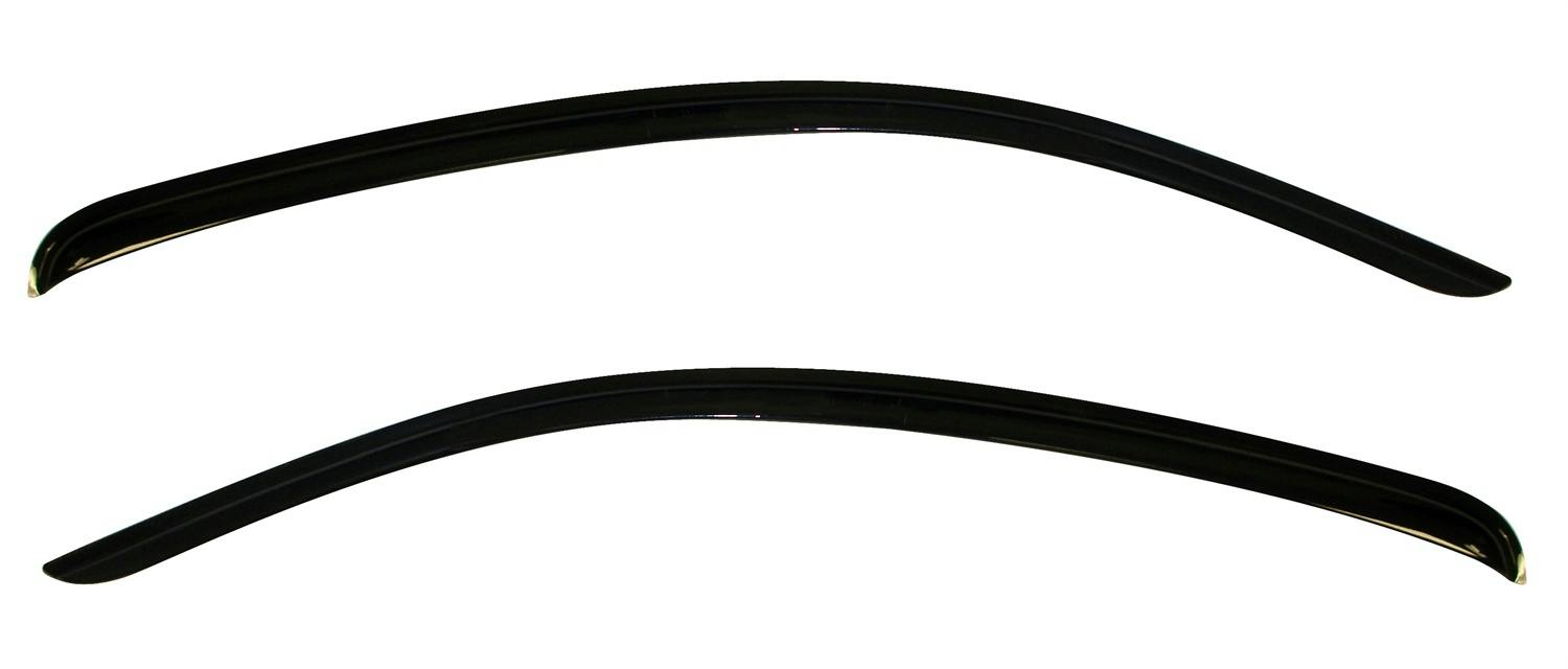 AVS 92024 Ventvisor Deflector; Smoke; Outside Mount; 2 pc.