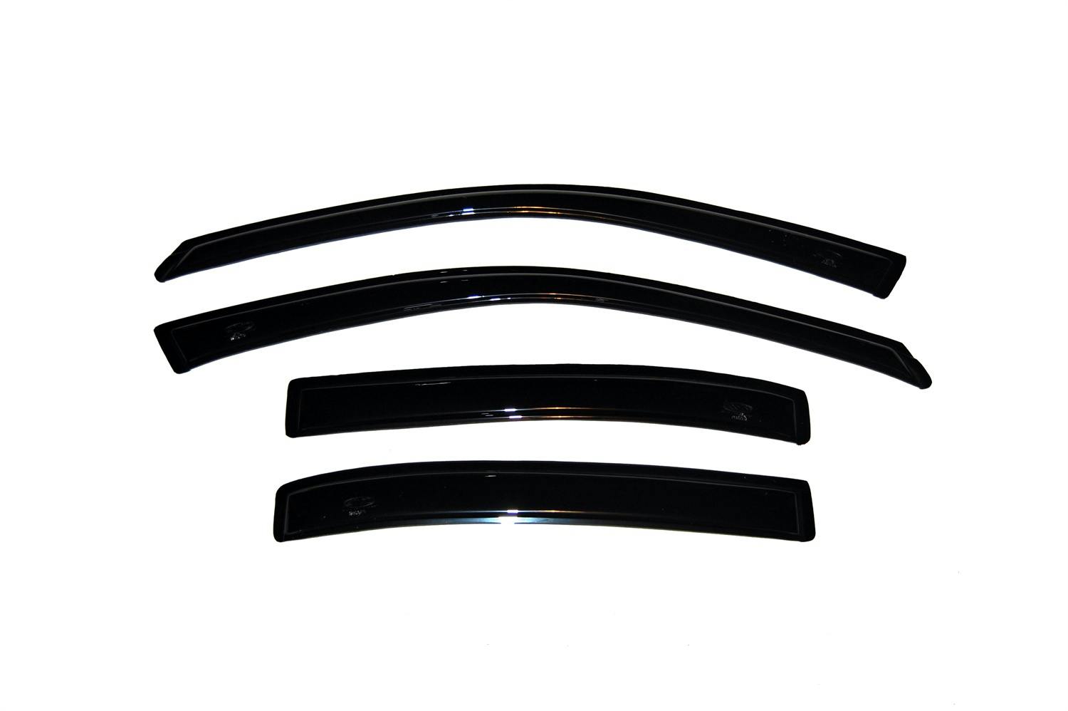 AVS 94007 Ventvisor Deflector; Smoke; Outside Mount; 4 pc.
