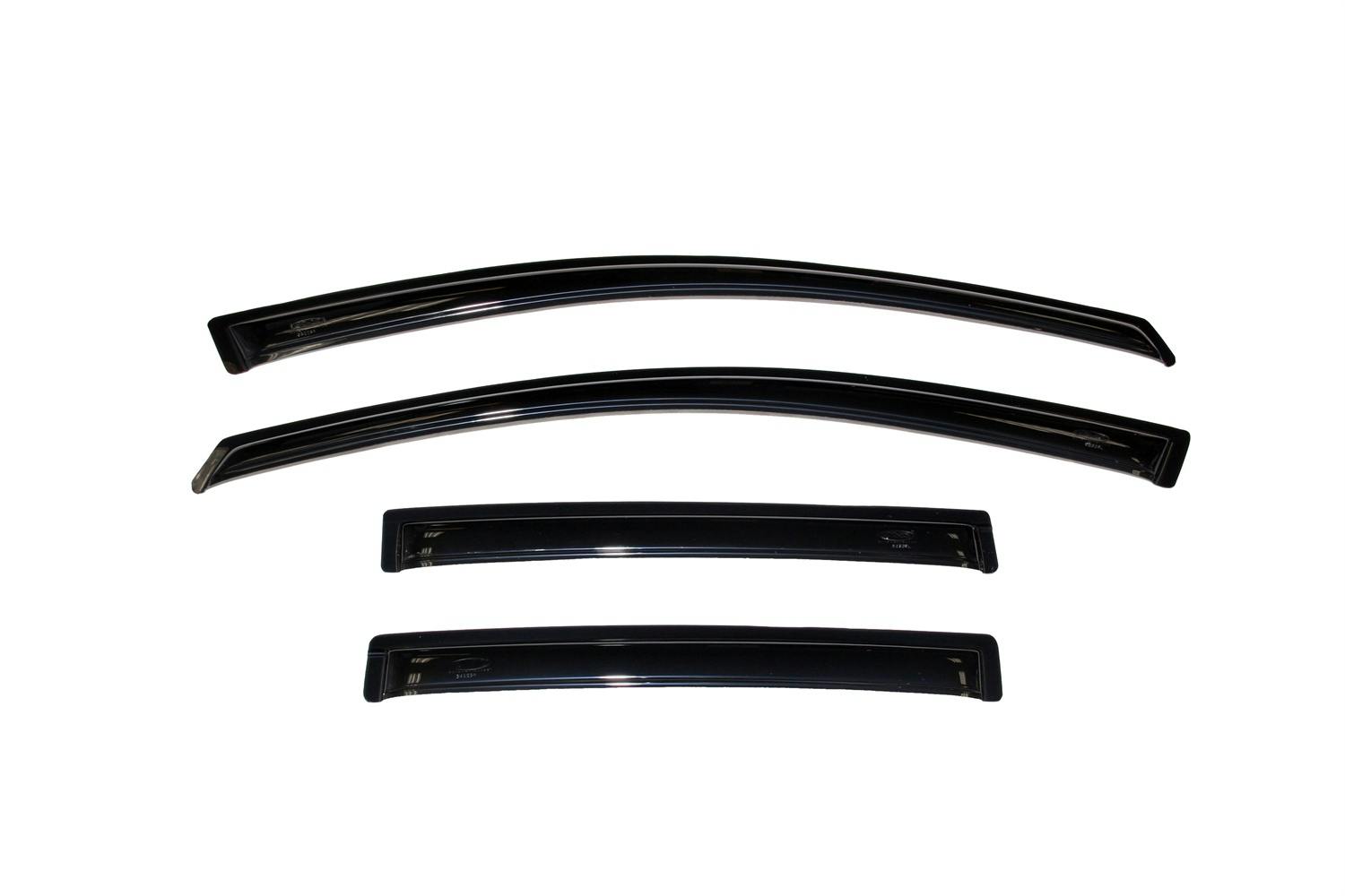 AVS 94009 Ventvisor Deflector; Smoke; Outside Mount; 4 pc.
