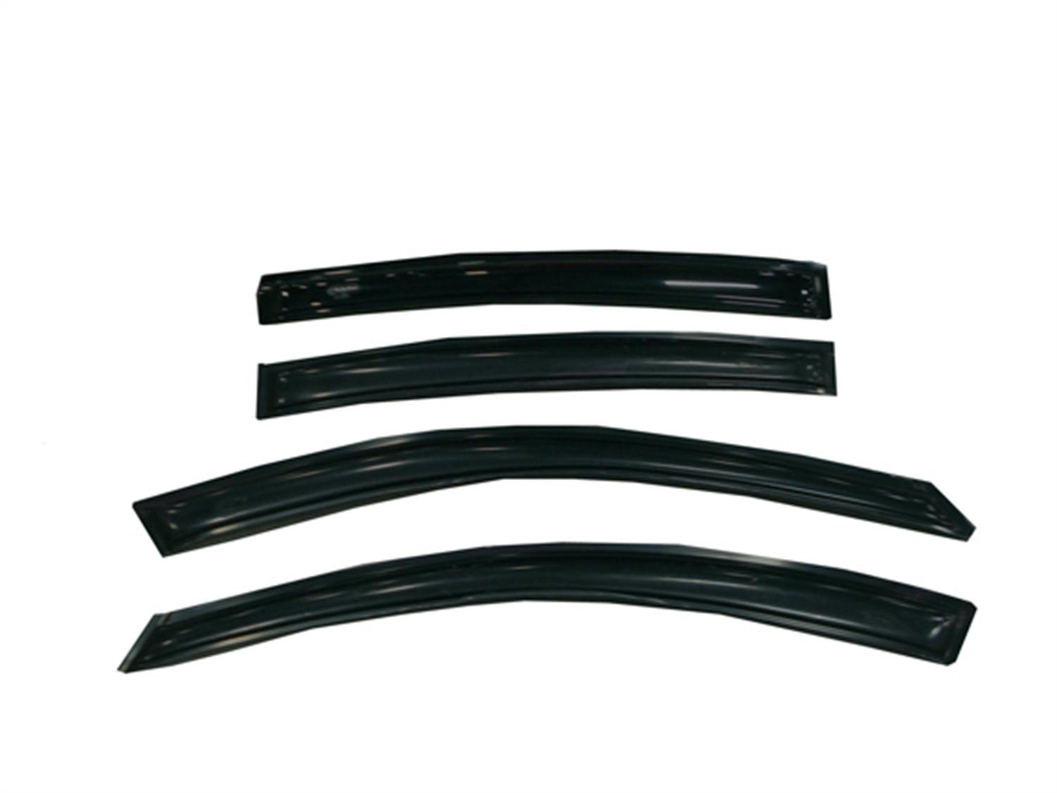 AVS 94017 Ventvisor Deflector; Smoke; Outside Mount; 4 pc.