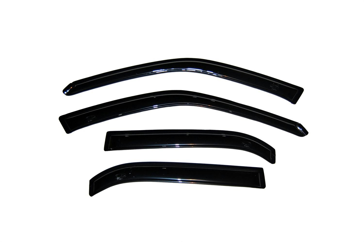 AVS 94033 Ventvisor Deflector; Smoke; Outside Mount; 4 pc.