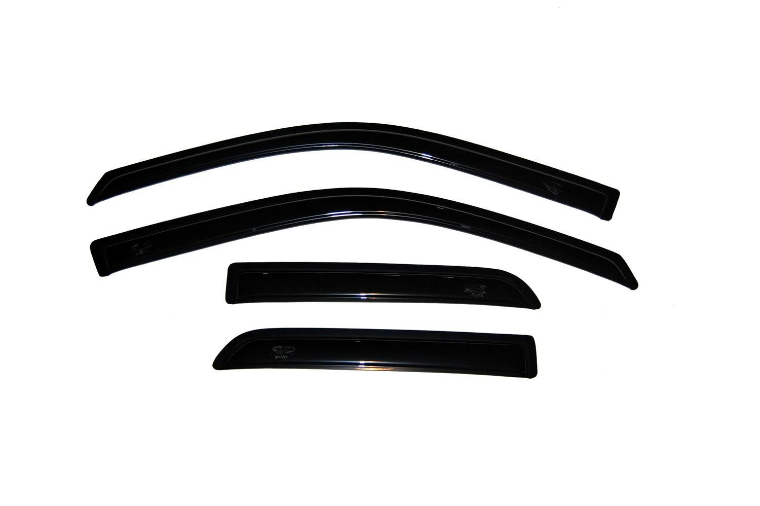 AVS 94101 Ventvisor Deflector; Smoke; Outside Mount; 4 pc.