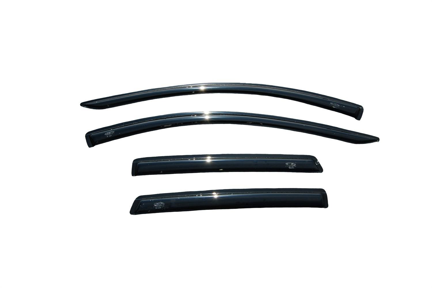 AVS 94141 Ventvisor Deflector; Smoke; Outside Mount; 4 pc.