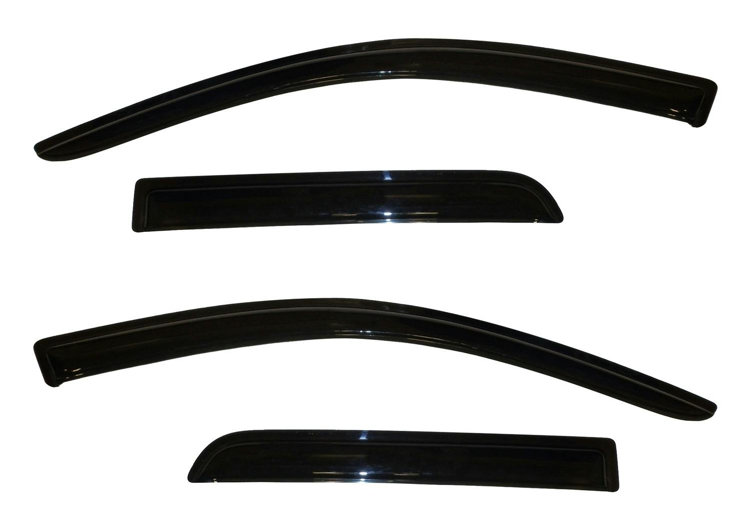 AVS 94191 Ventvisor Deflector; Smoke; Outside Mount; 4 pc.