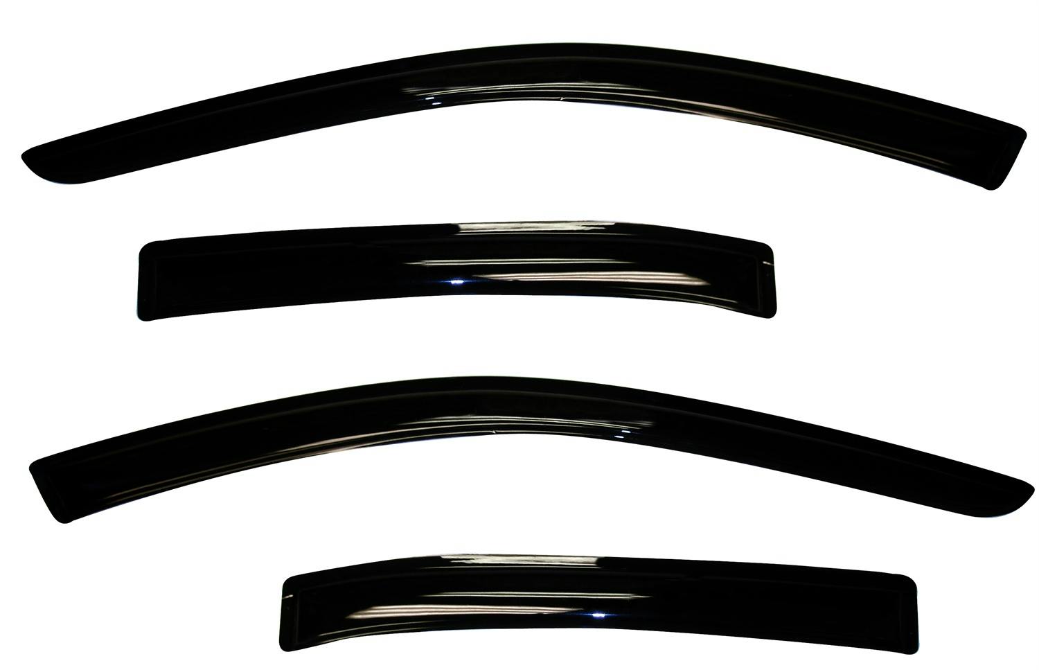 AVS 94194 Ventvisor Deflector; Smoke; Outside Mount; 4 pc.