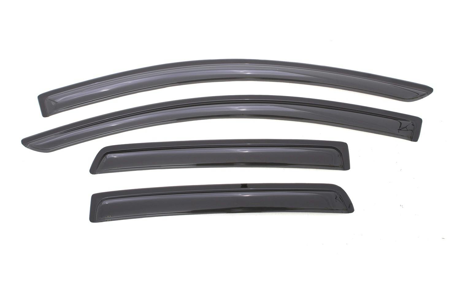 AVS 94281 Ventvisor Deflector; Smoke; Outside Mount; 4 pc.