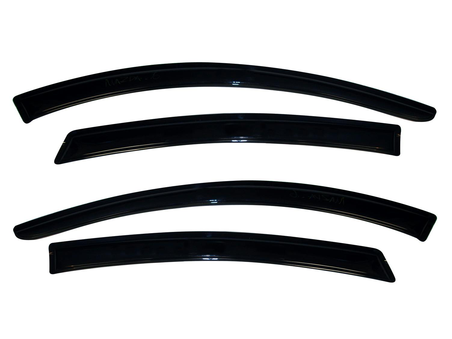 AVS 94287 Ventvisor Deflector; Smoke; Outside Mount; 4 pc.