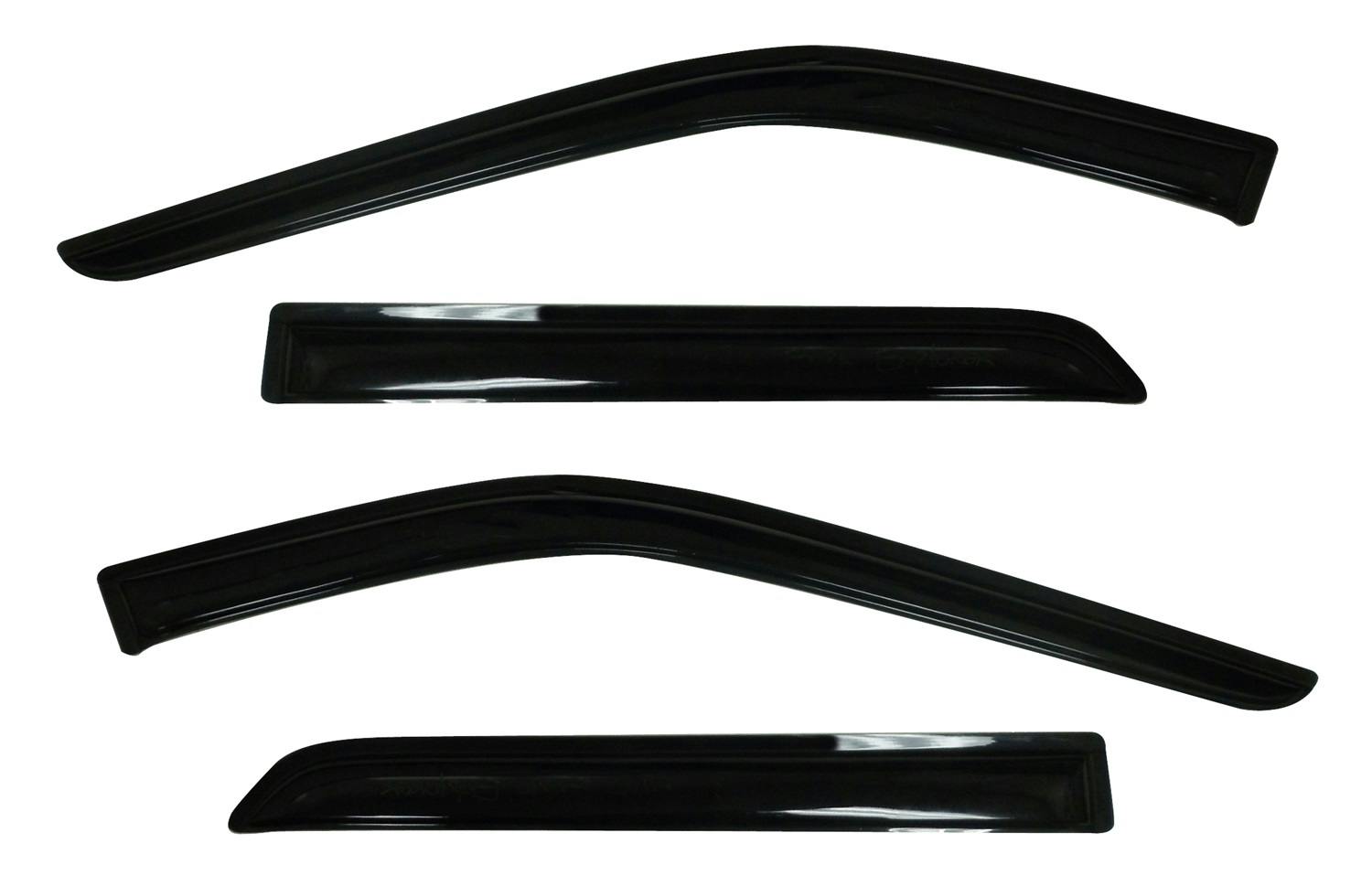 AVS 94293 Ventvisor Deflector; Smoke; Outside Mount; 4 pc.