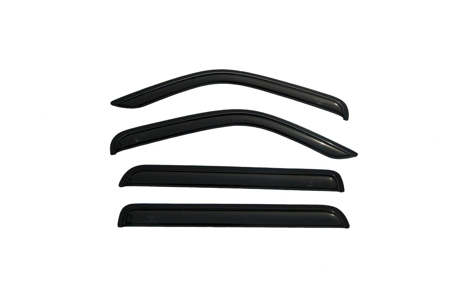AVS 94307 Ventvisor Deflector; Smoke; Outside Mount; 4 pc.