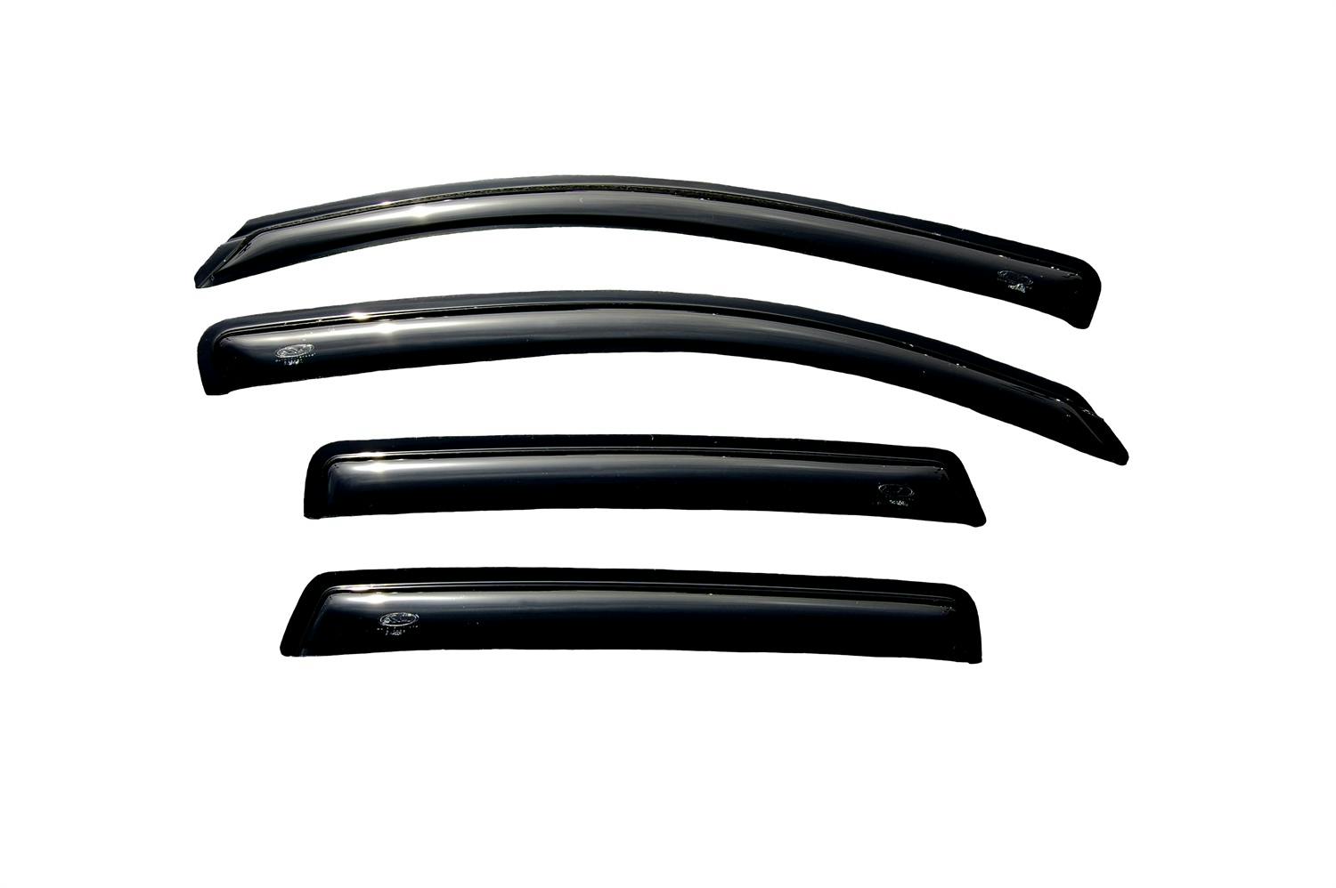 AVS 94323 Ventvisor Deflector; Smoke; Outside Mount; 4 pc.