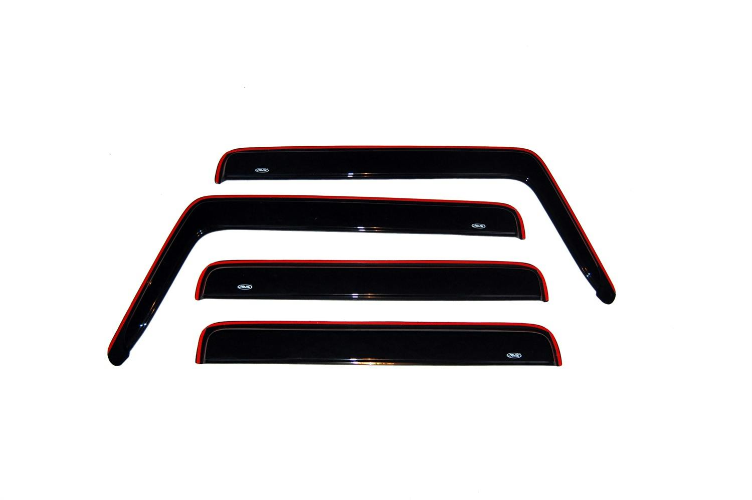 AVS 94329 Ventvisor Deflector; Smoke; In-Channel; 4 pc.