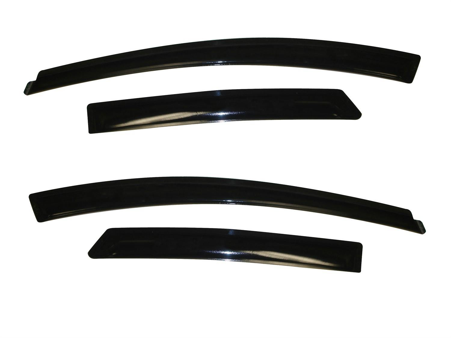 AVS 94373 Ventvisor Deflector; Smoke; Outside Mount; 4 pc.