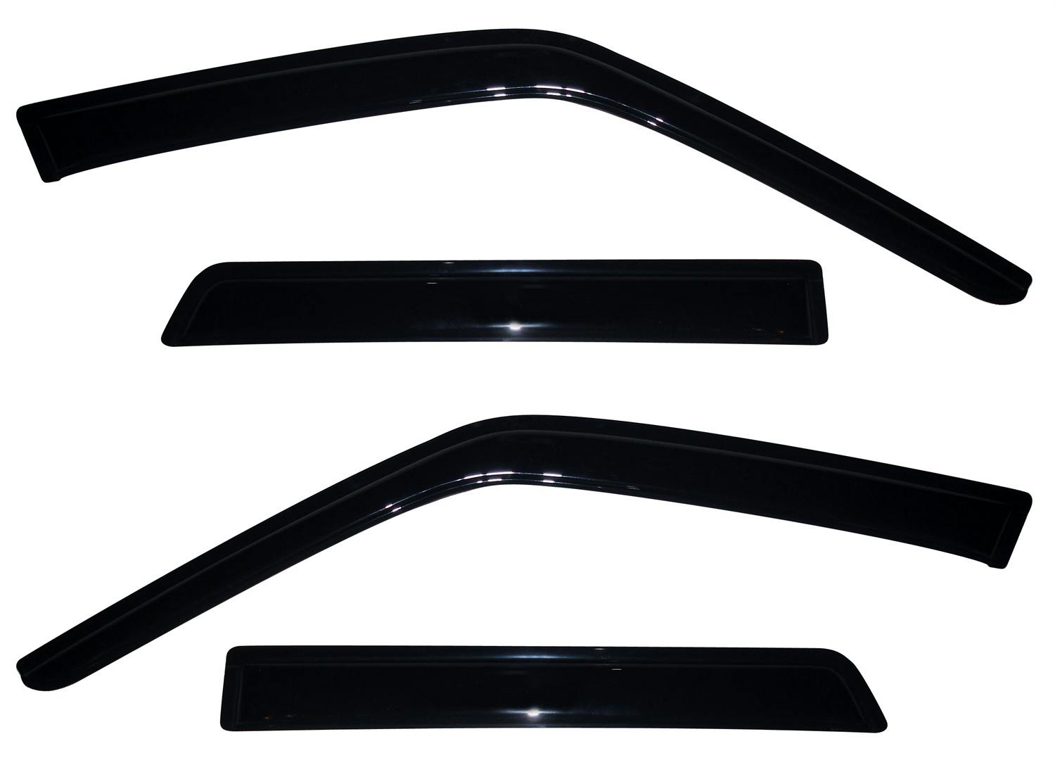 AVS 94378 Ventvisor Deflector; Smoke; Outside Mount; 4 pc.