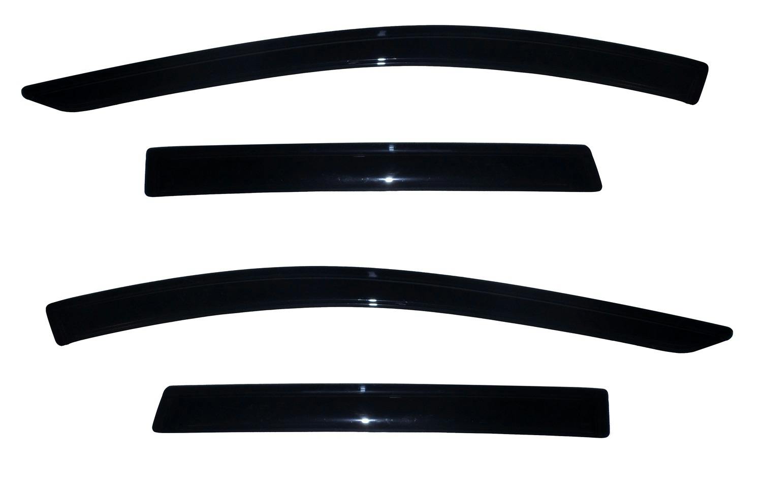 AVS 94383 Ventvisor Deflector; Smoke; Outside Mount; 4 pc.