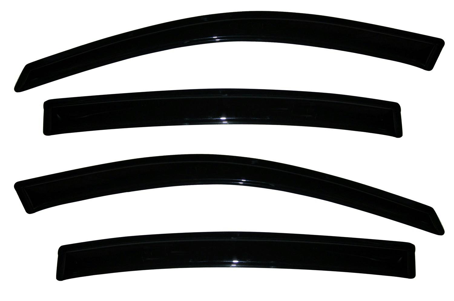 AVS 94392 Ventvisor Deflector; Smoke; Outside Mount; 4 pc.
