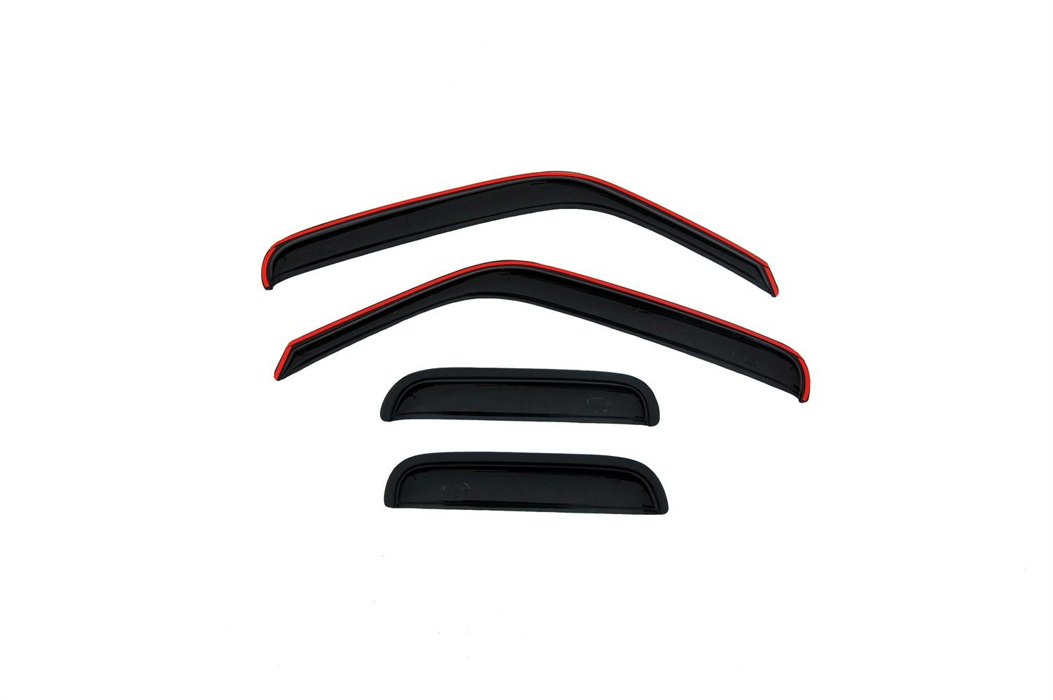 AVS 94423 Ventvisor Deflector; Smoke; In-Channel Only; 4 pc.