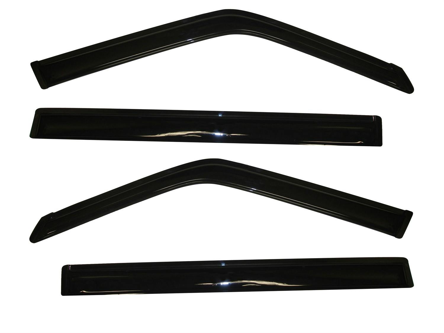 AVS 94437 Ventvisor Deflector; Smoke; Outside Mount; 4 pc.