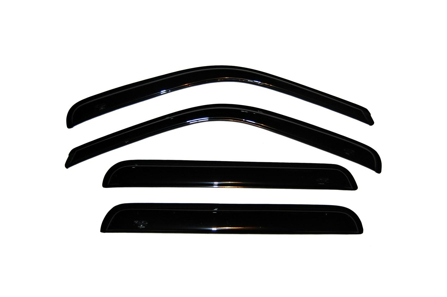 AVS 94438 Ventvisor Deflector; Smoke; Outside Mount; 4 pc.