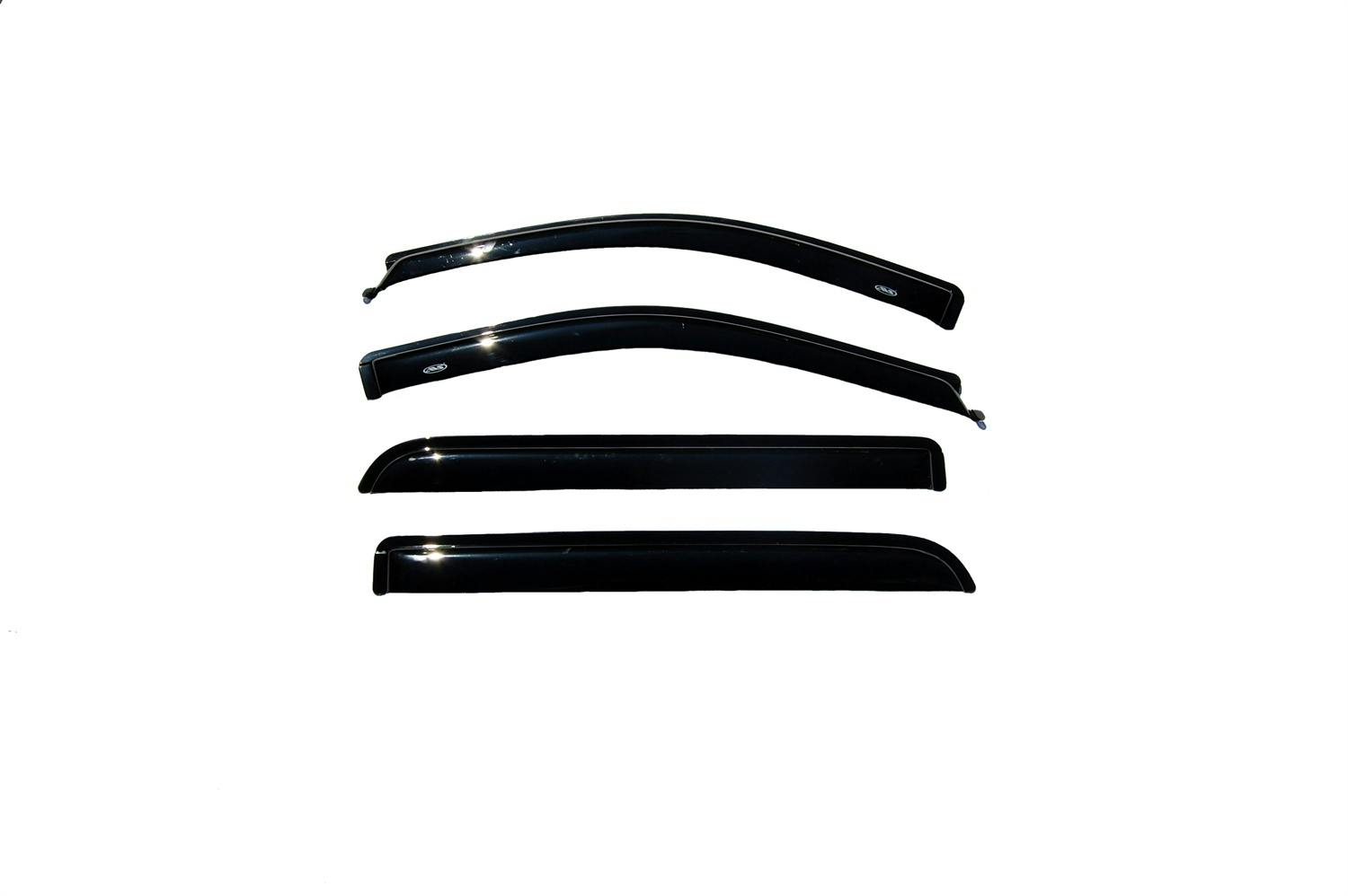 AVS 94443 Ventvisor Deflector; Smoke; Outside Mount; 4 pc.