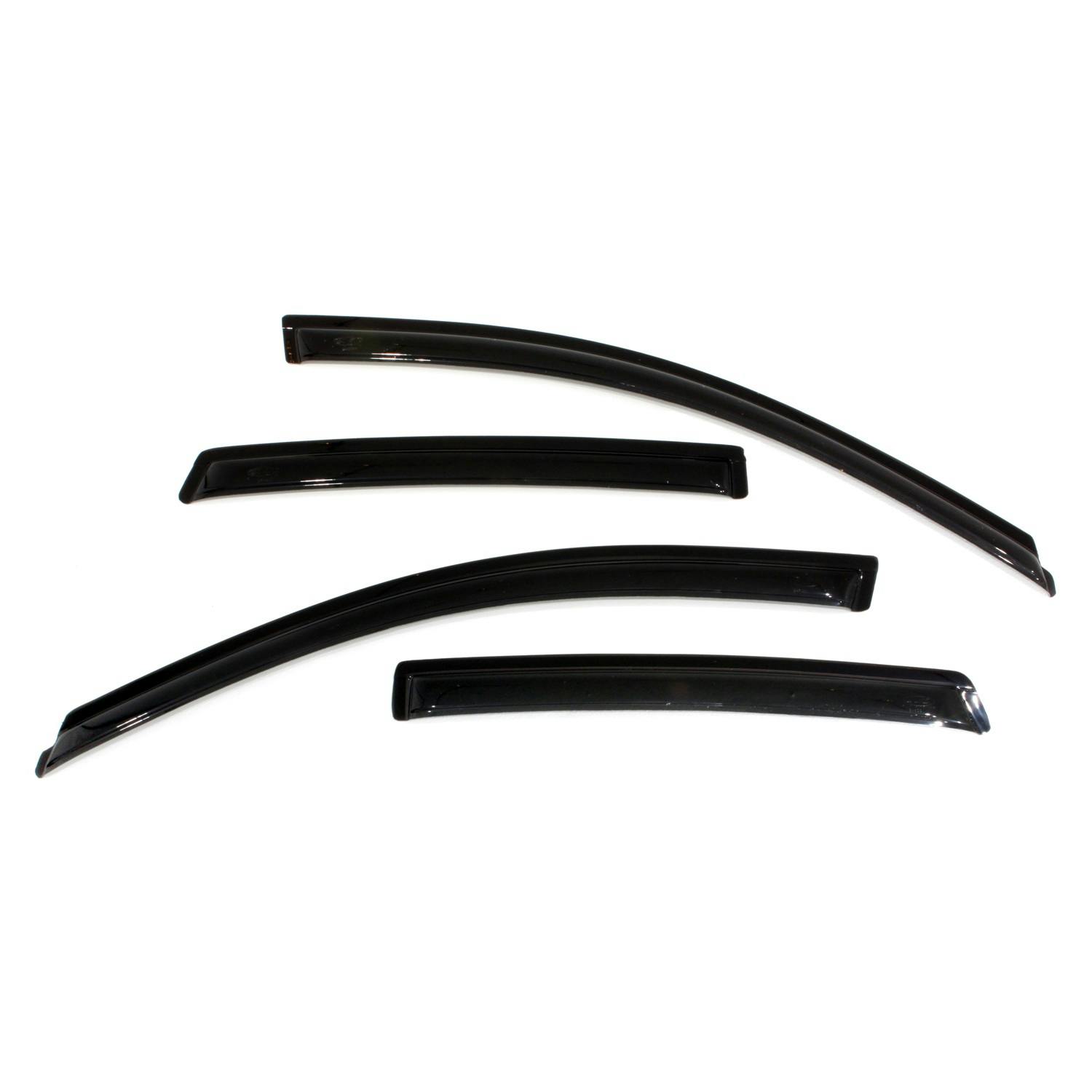 AVS 94485 Ventvisor Deflector; Smoke; Outside Mount; 4 pc.