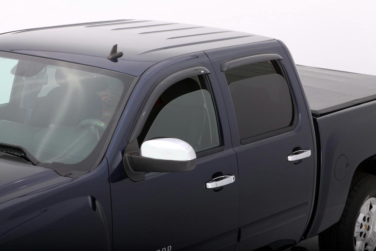 AVS 94515 Ventvisor Deflector; Smoke; Outside Mount; 4 pc.