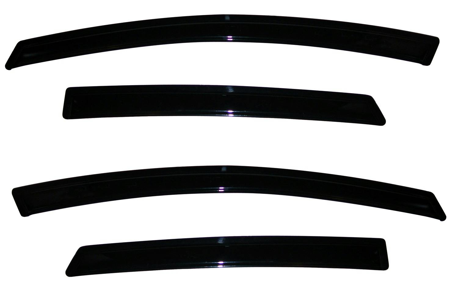 AVS 94547 Ventvisor Deflector; Smoke; Outside Mount; 4 pc.