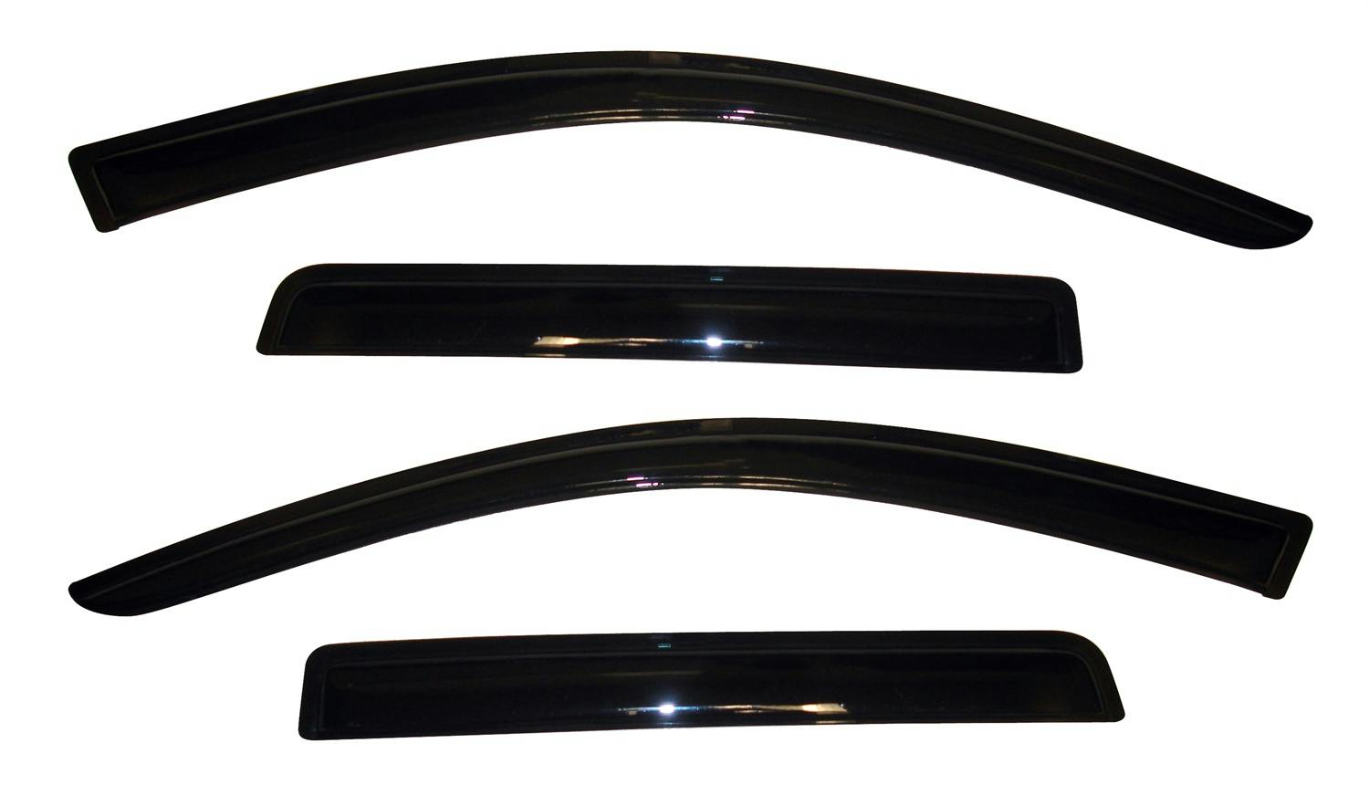 AVS 94642 Ventvisor Deflector; Smoke; Outside Mount; 4 pc.