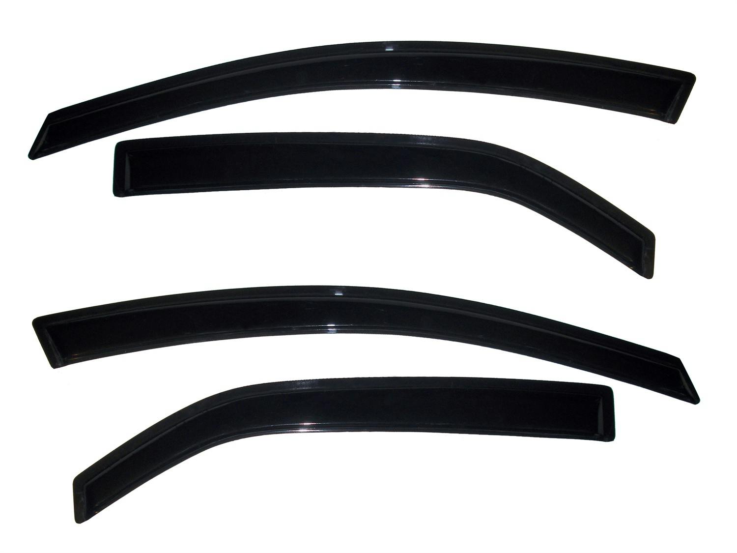 AVS 94688 Ventvisor Deflector; Smoke; Outside Mount; 4 pc.