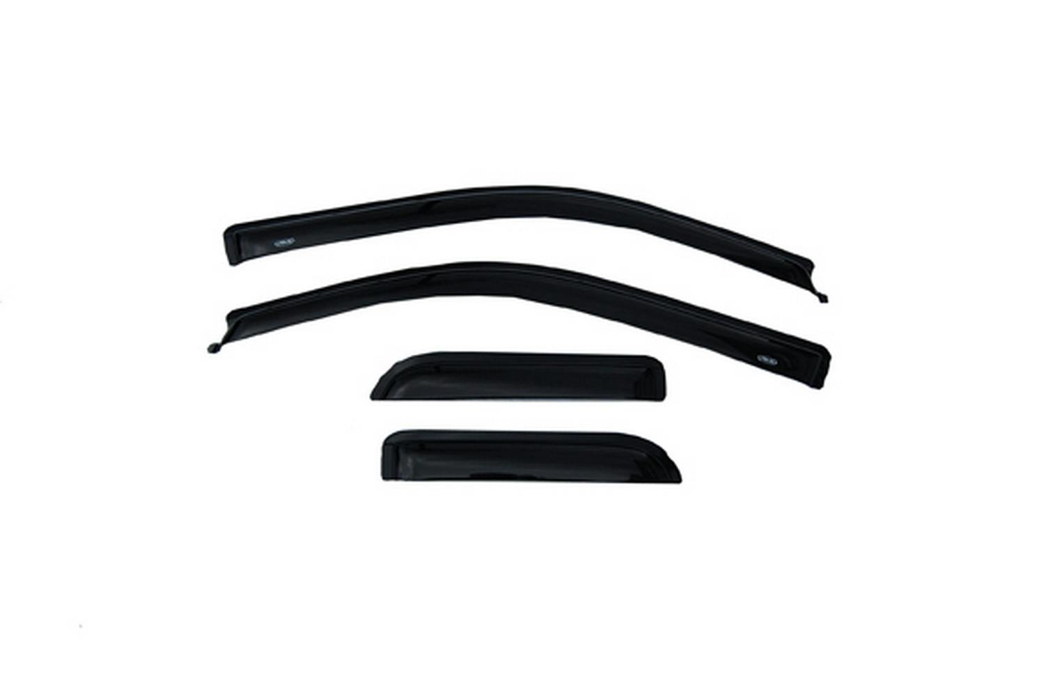 AVS 94738 Ventvisor Deflector; Smoke; Outside Mount; 4 pc.