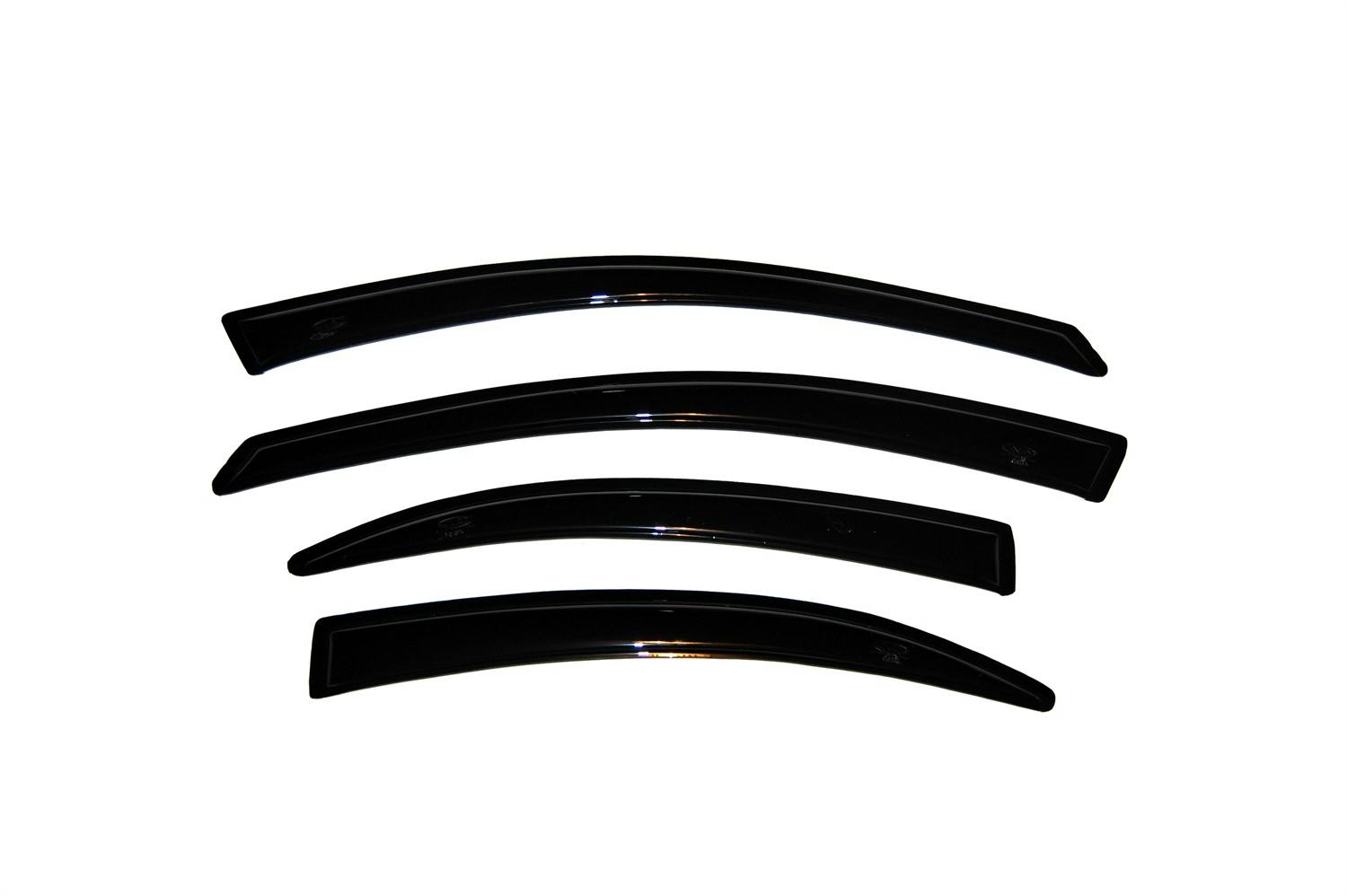 AVS 94747 Ventvisor Deflector; Smoke; Outside Mount; 4 pc.