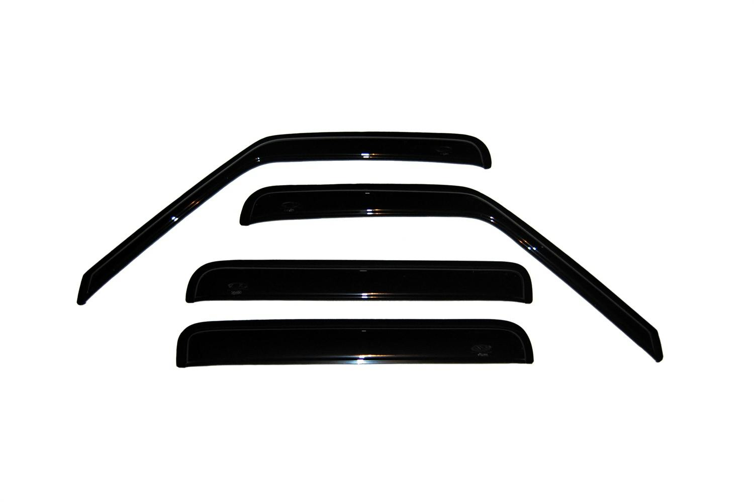 AVS 94755 Ventvisor Deflector; Smoke; Outside Mount; 4 pc.