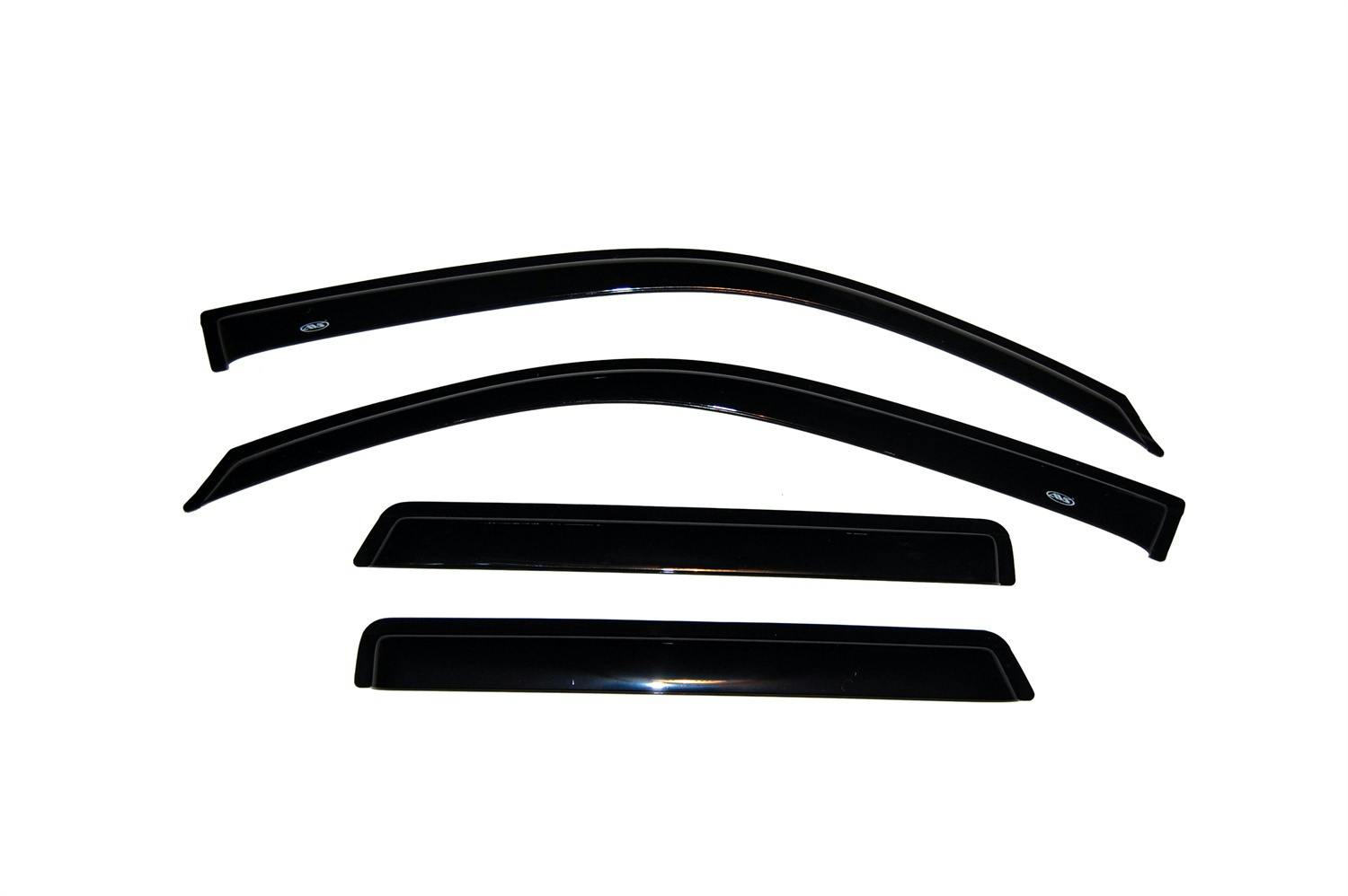 AVS 94802 Ventvisor Deflector; Smoke; Outside Mount; 4 pc.