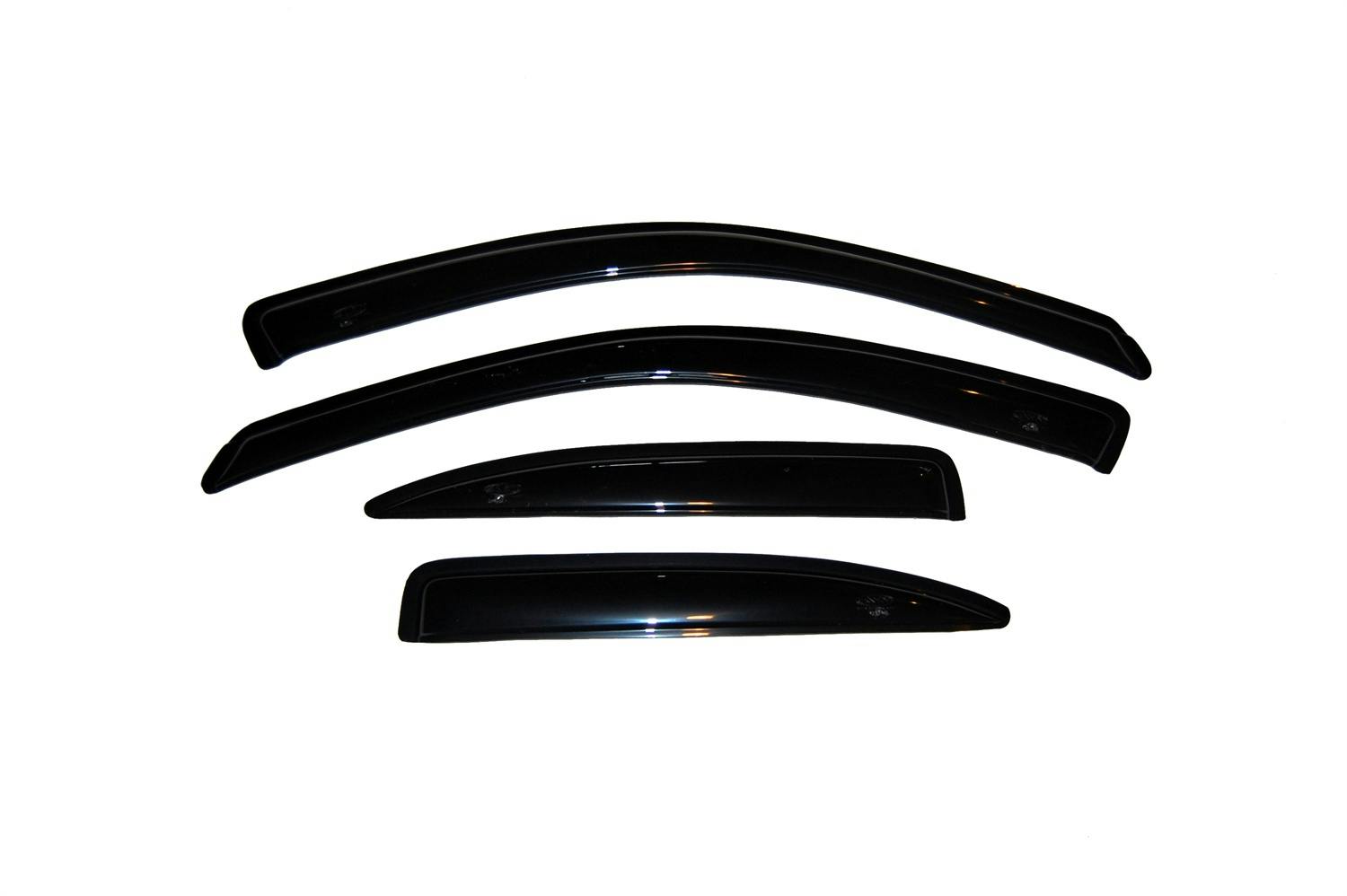 AVS 94851 Ventvisor Deflector; Smoke; Outside Mount; 4 pc.
