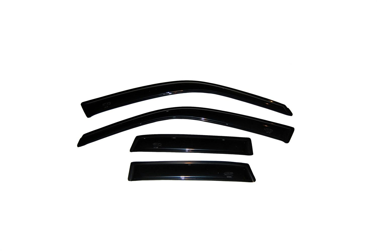 AVS 94913 Ventvisor Deflector; Smoke; Outside Mount; 4 pc.