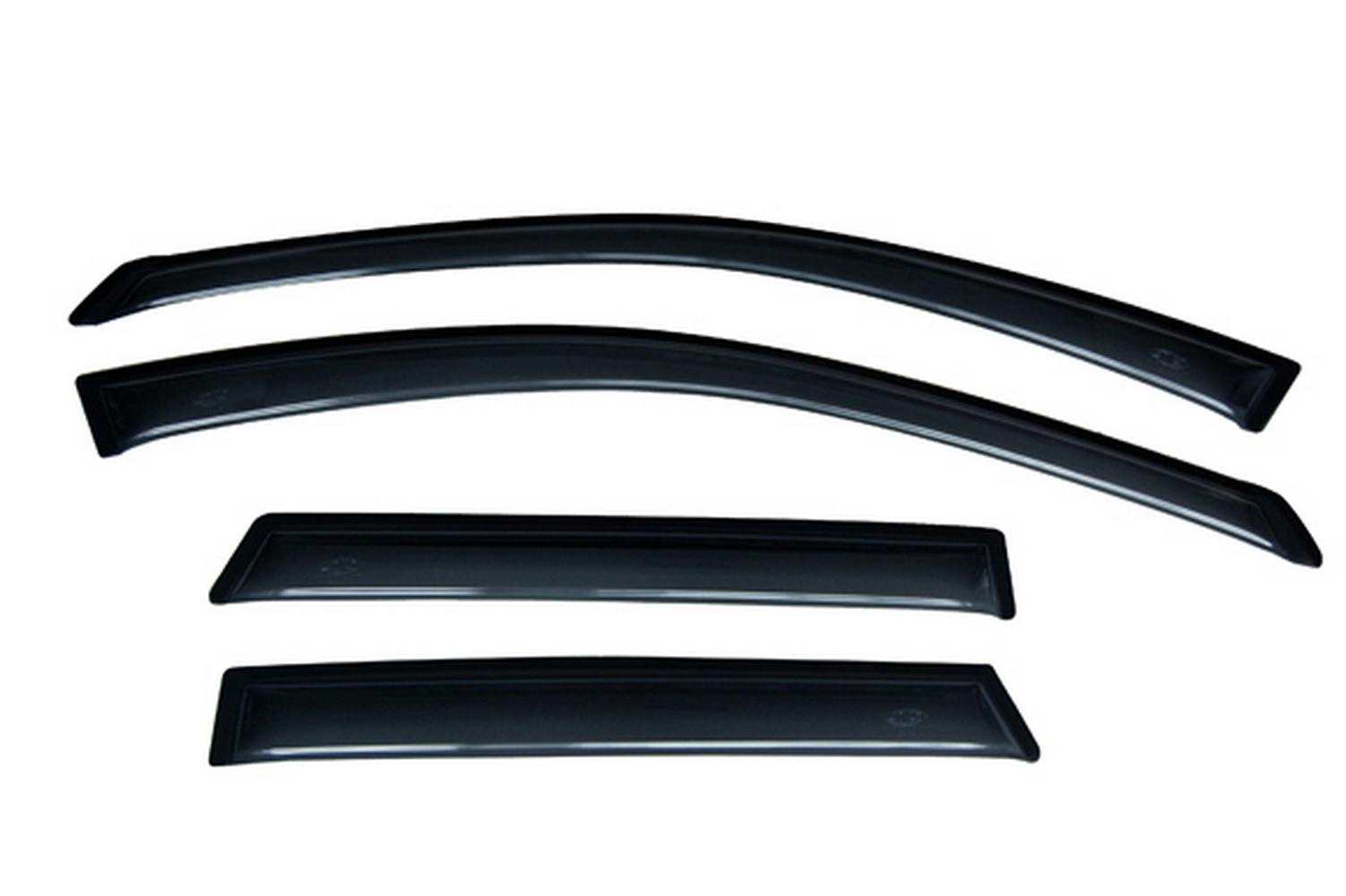 AVS 94921 Ventvisor Deflector; Smoke; Outside Mount; 4 pc.