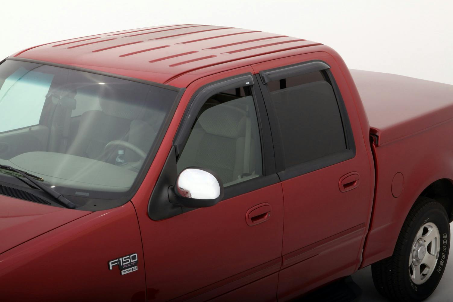 AVS 94949 Ventvisor Deflector; Smoke; Outside Mount; 4 pc.