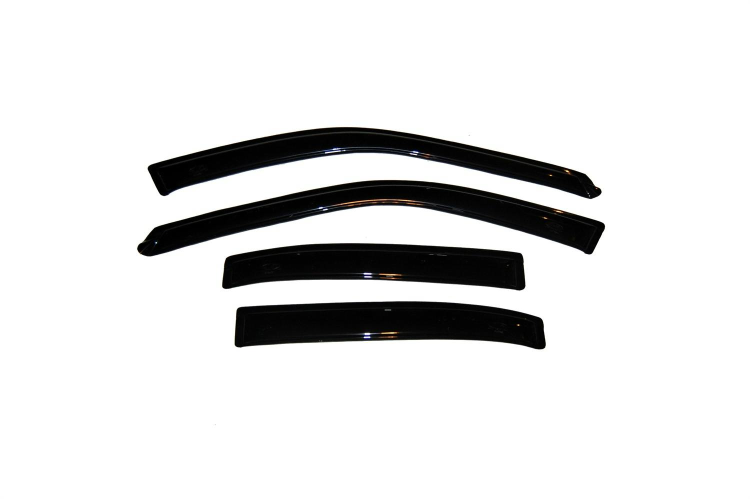 AVS 94956 Ventvisor Deflector; Smoke; Outside Mount; 4 pc.