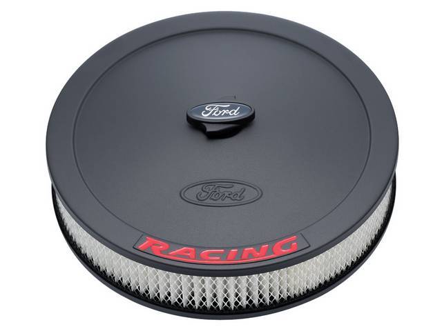 Ford Racing Air Cleaner, Black Crinkle Finish