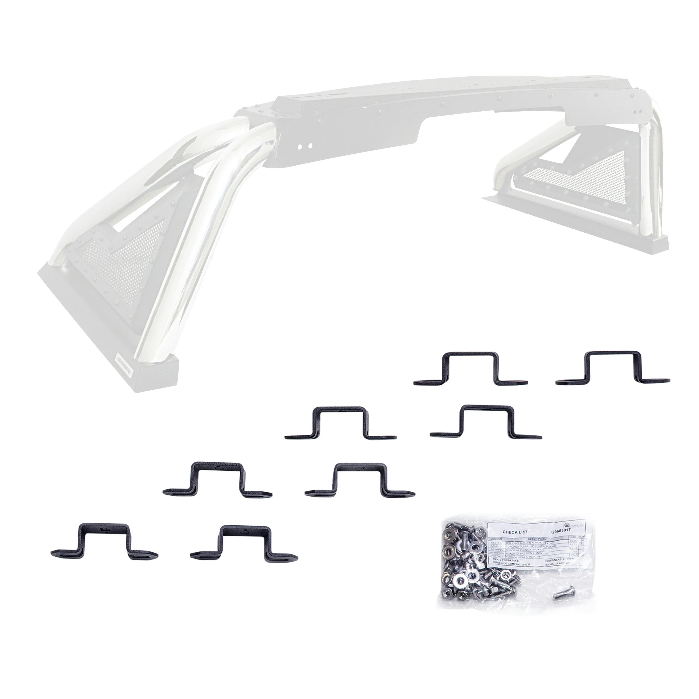Go Rhino 968301T Sport Bar 2.0 Three-Inch Cube Light Bracket Kit