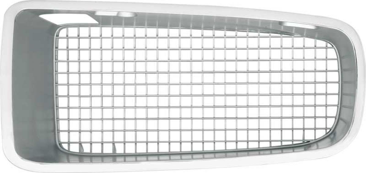 1970-71 Firebird, Base, Esprit, Formula, Front Grill, Argent Silver, LH Driver Side