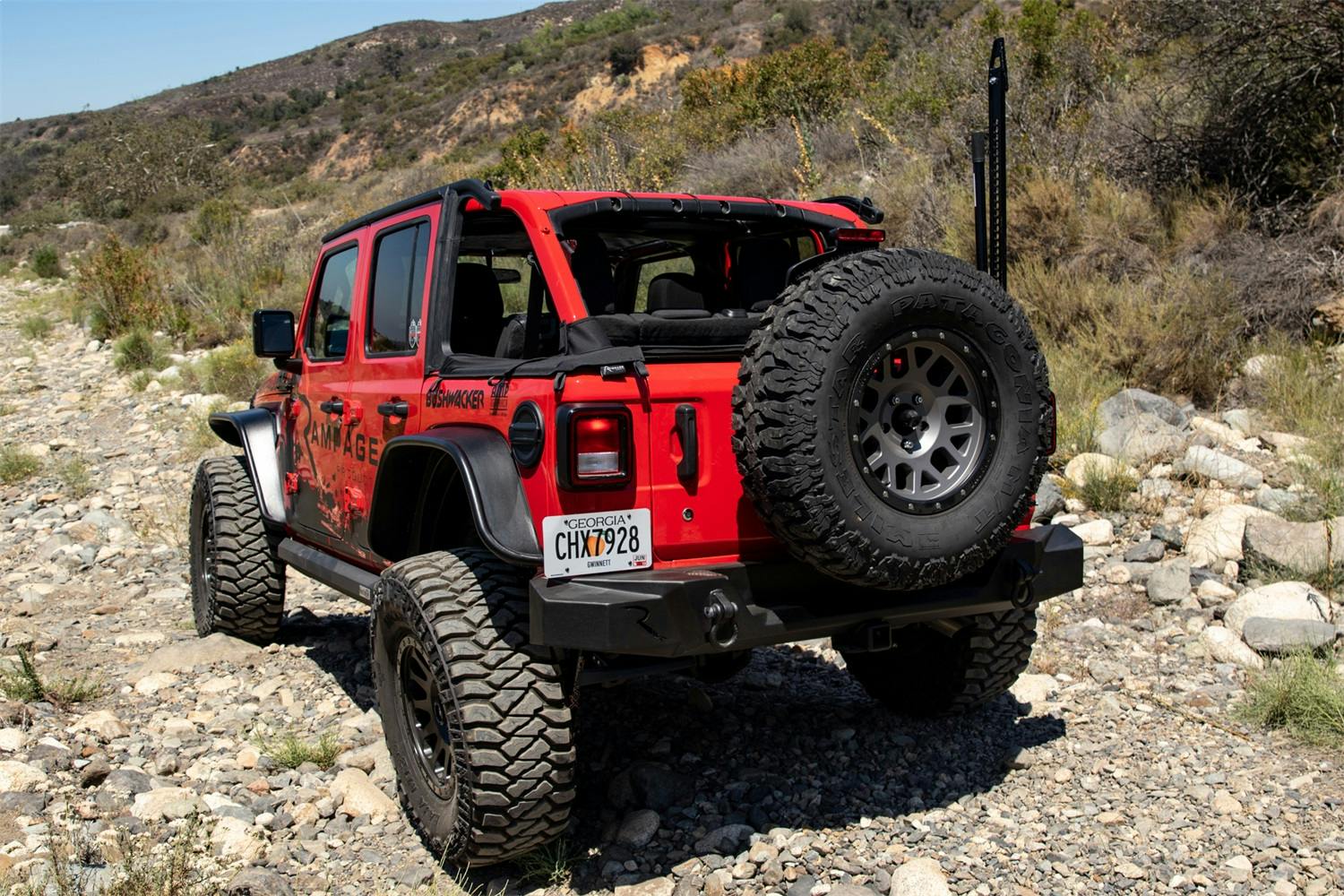 Rampage Products 99513 TrailGuard Rear Bumper; Black