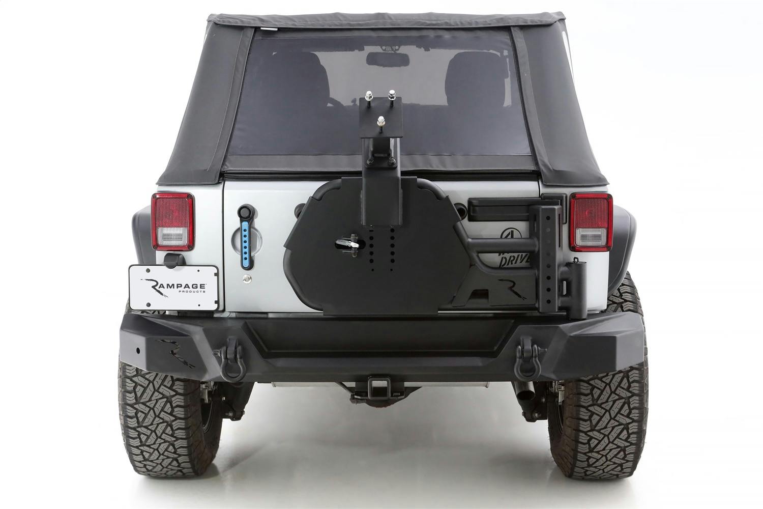 Rampage Products 99619 Trail Guard Rear Bumper, Black