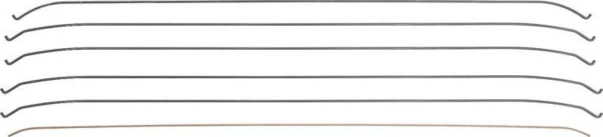 1963-64 Chevrolet Impala, Headliner Bow Set, 4 Door, Hardtop, 6 Piece Set