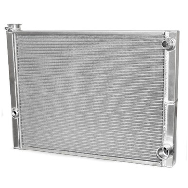 AFCO lightweight aluminum radiator 19 x 27.5 inch double pass 20 AN female inlet 80185NDP-U