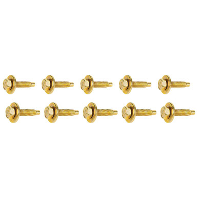 Allstar Performance Body Bolt 1-1/8in 10pk Gold ALL16554